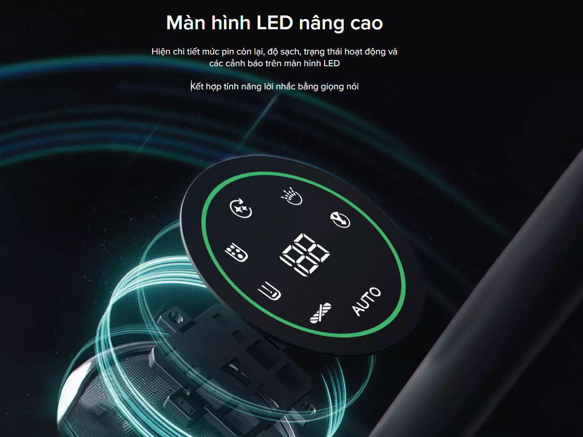 Máy hút bụi Maxcare Maxbot V5 có màn hình Led