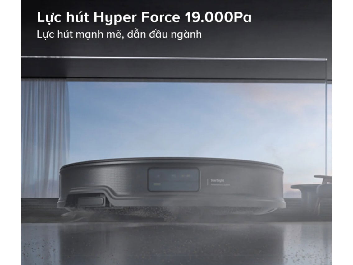 Robot hút bụi lau nhà cung cấp lực hút mạnh mẽ