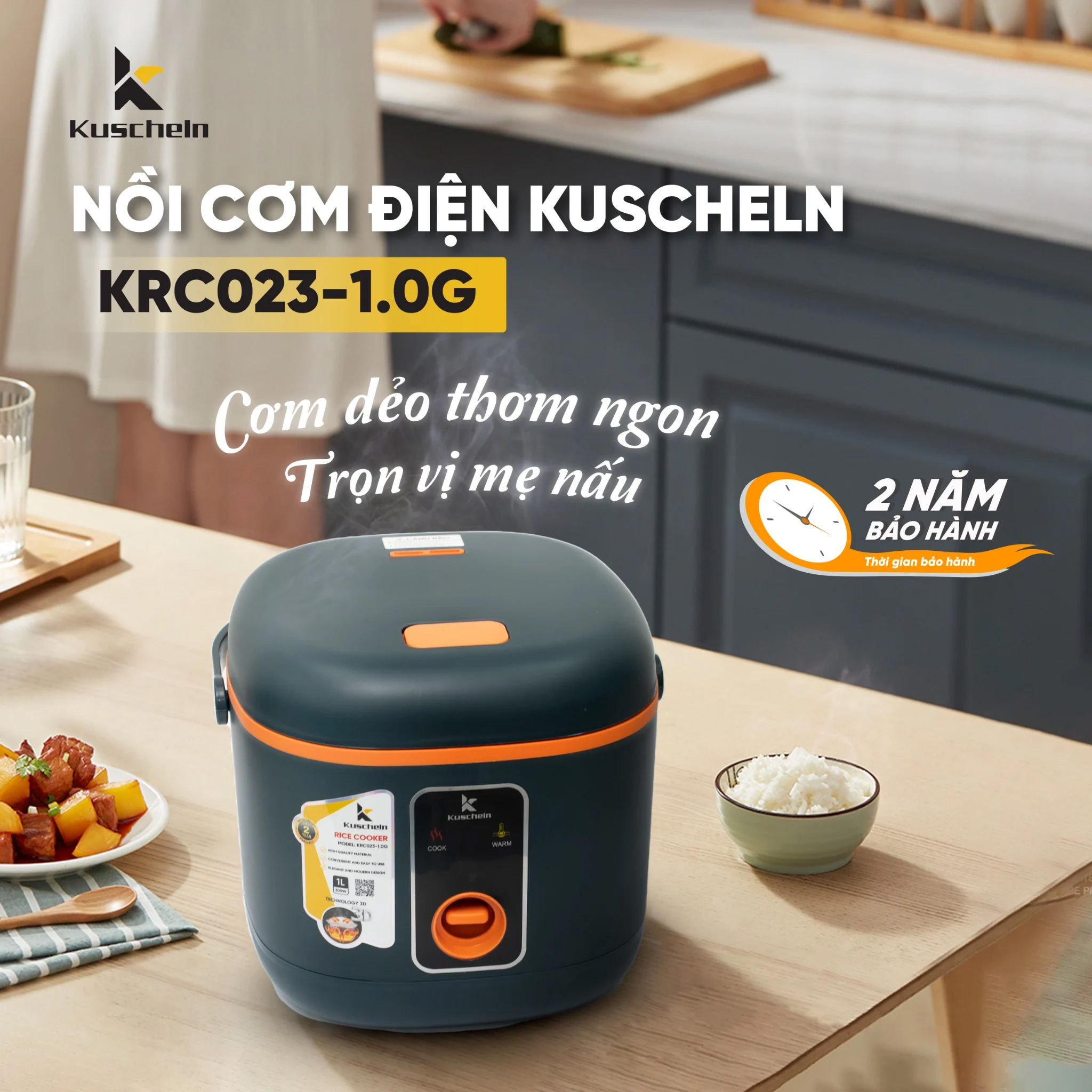 Nồi cơm điện Kuscheln KRC023-1.0G