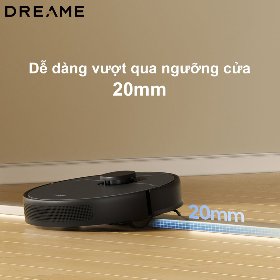 Robot hút bụi lau nhà Xiaomi Dreame D9 Max Gen 2 với khả năng vượt chướng ngại vật