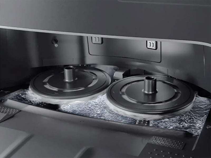 Tốc độ vòng quay của khăn lau lên đến 180 vòng/phút