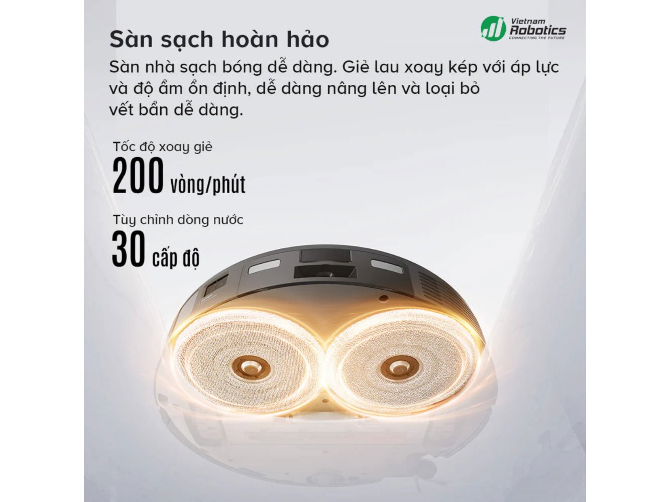 Saros 10R làm sạch sàn hoàn hảo