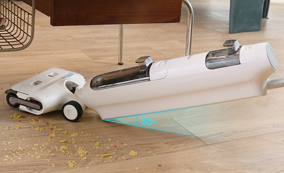Máy hút bụi lau nhà mở góc 30 độ
