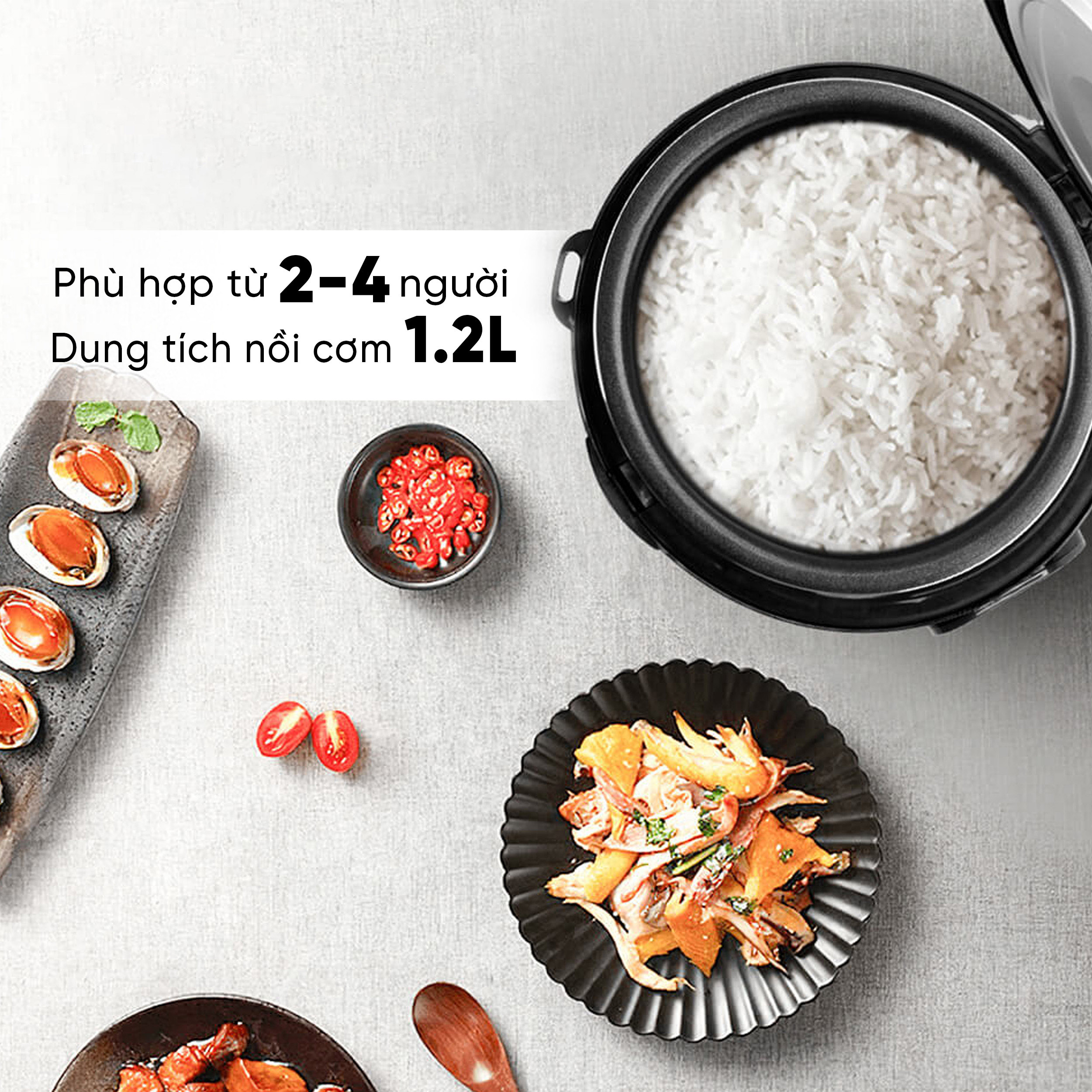 Phù hợp gia đình 2-4 người