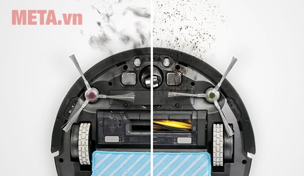 Robot hút bụi Ecovacs OZMO930 có khả năng làm sạch các loại bụi bẩn, rác thải khác nhau