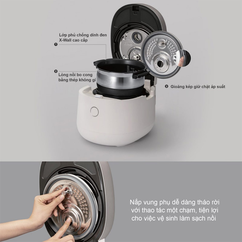 Cấu tạo nồi cơm