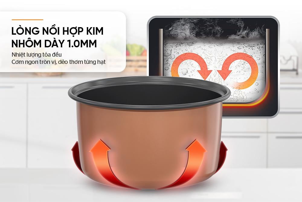 Lòng nồi cao cấp – Đảm bảo cơm ngon tròn vị
