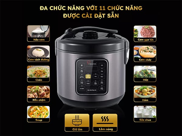 11 chức năng được cài đặt sẵn