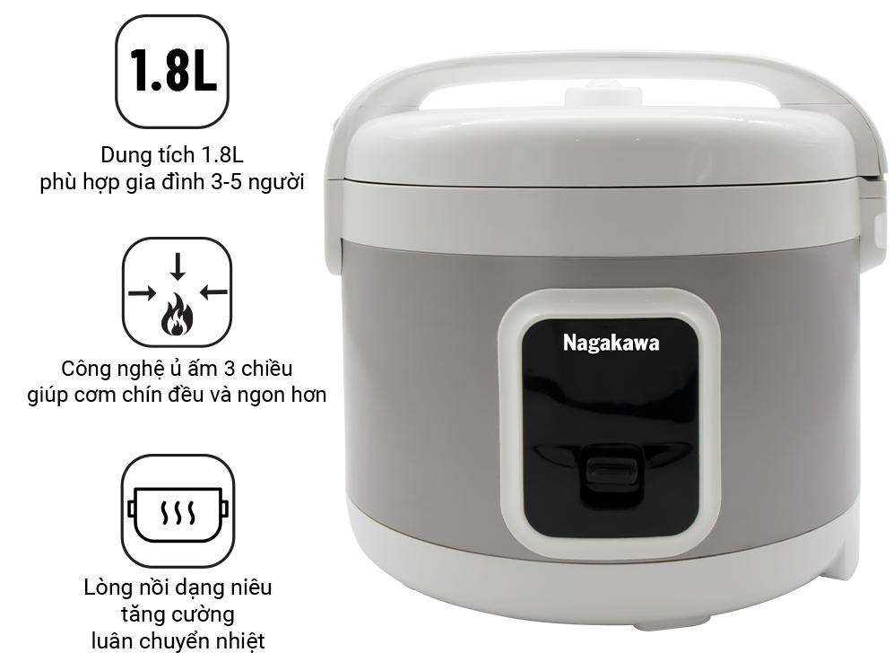 Nồi có thiết kế sang trọng, màu sắc trang nhã