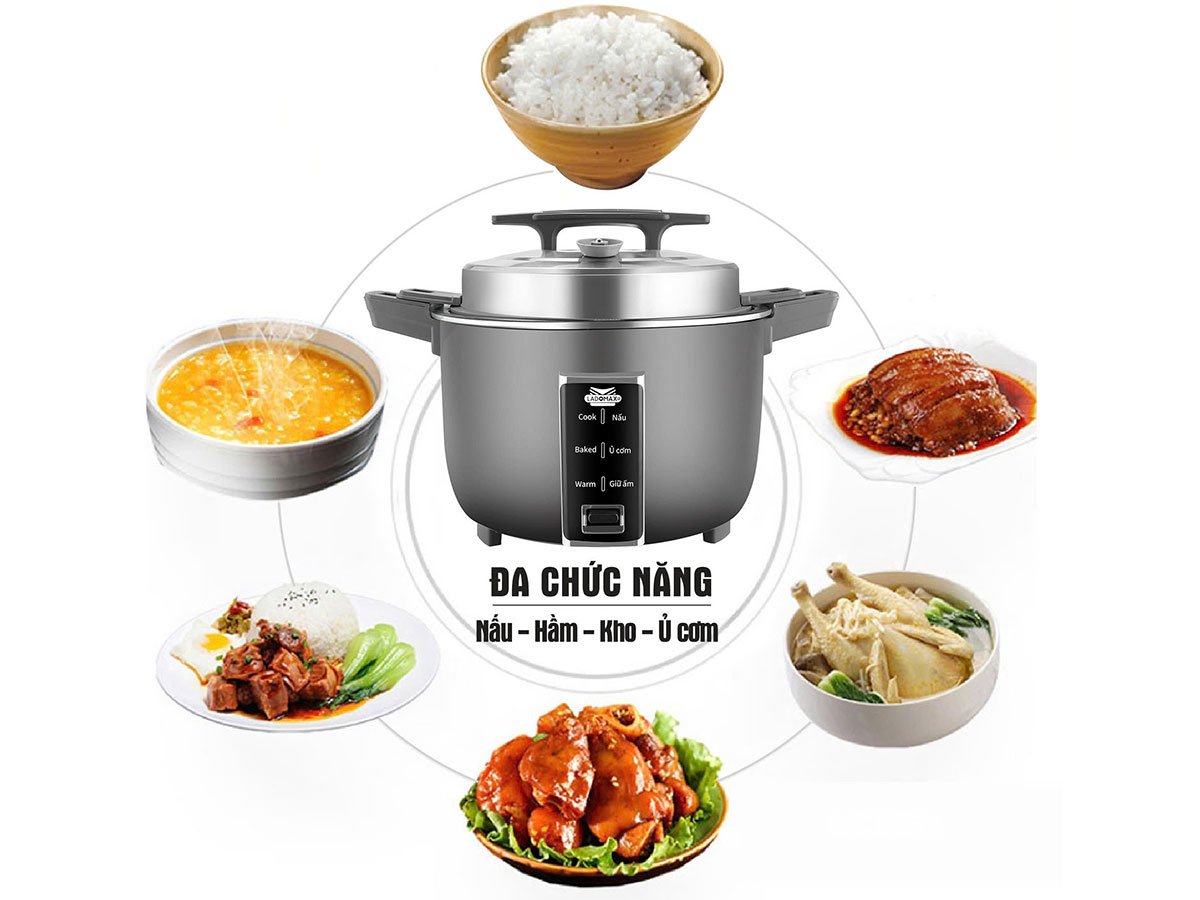 Nồi cơm điện công nghiệp Ladomax có chức năng giữ ấm