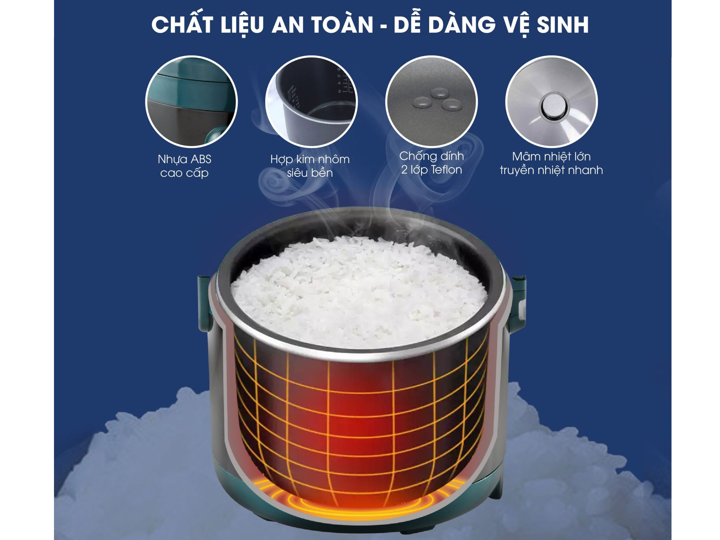 Nồi dễ dàng vệ sinh