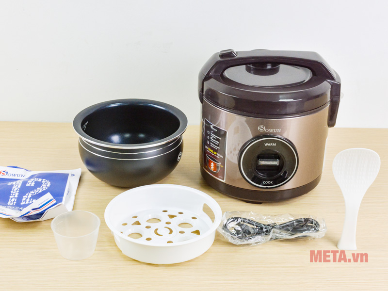 Trọn bộ nồi cơm điện cơ Sowun SW 637