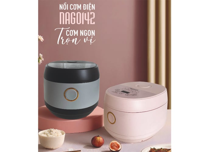 Thiết kế 2 màu hồng, ghi xám