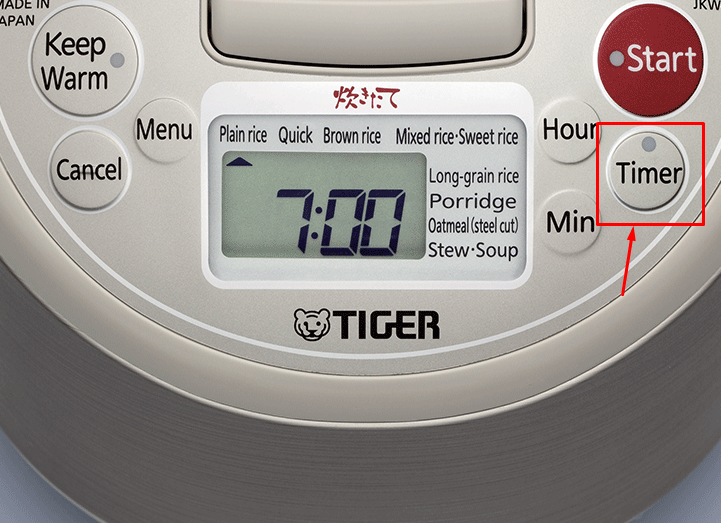 Nồi cơm điện cao tần Tiger JKW-A10W được tích hợp chế độ hẹn giờ