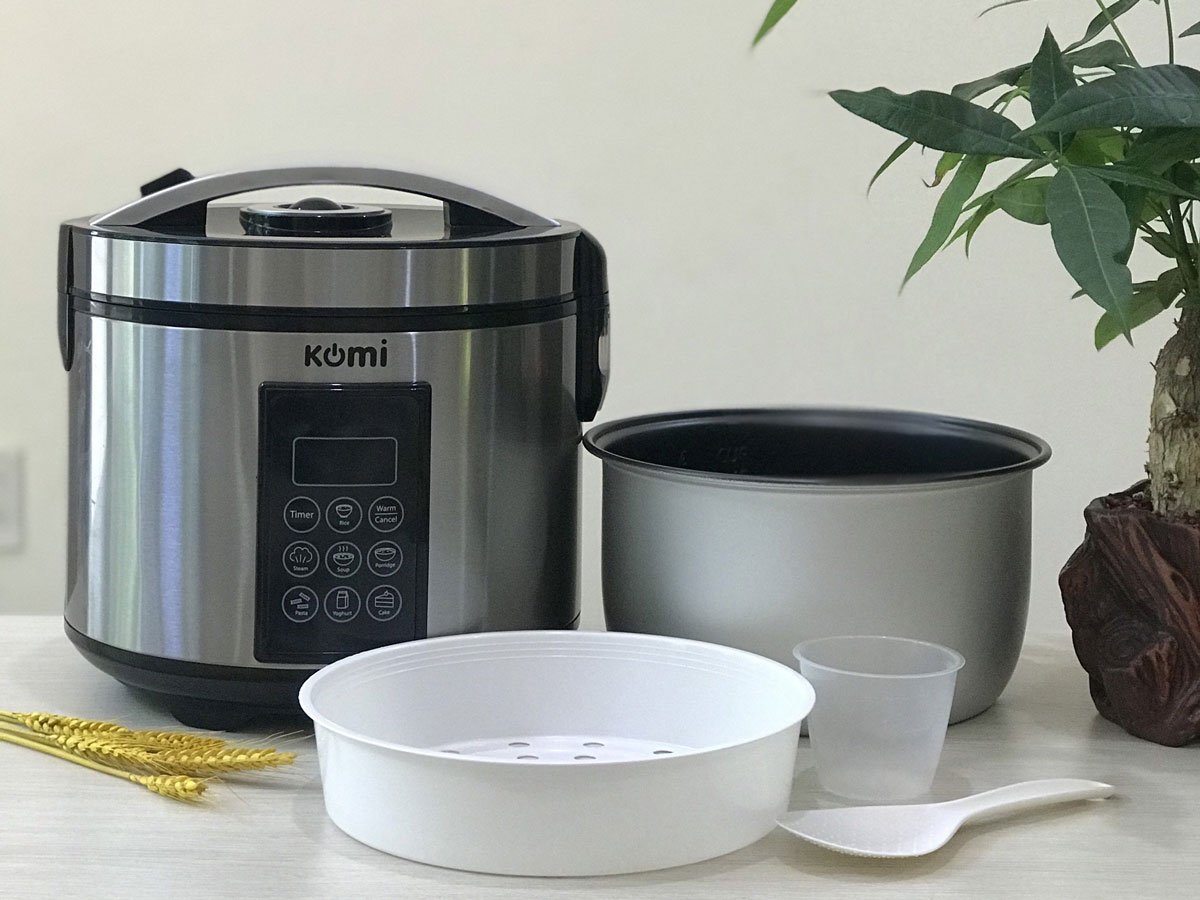 Trọn bộ nồi cơm điện Komi KM-02CD