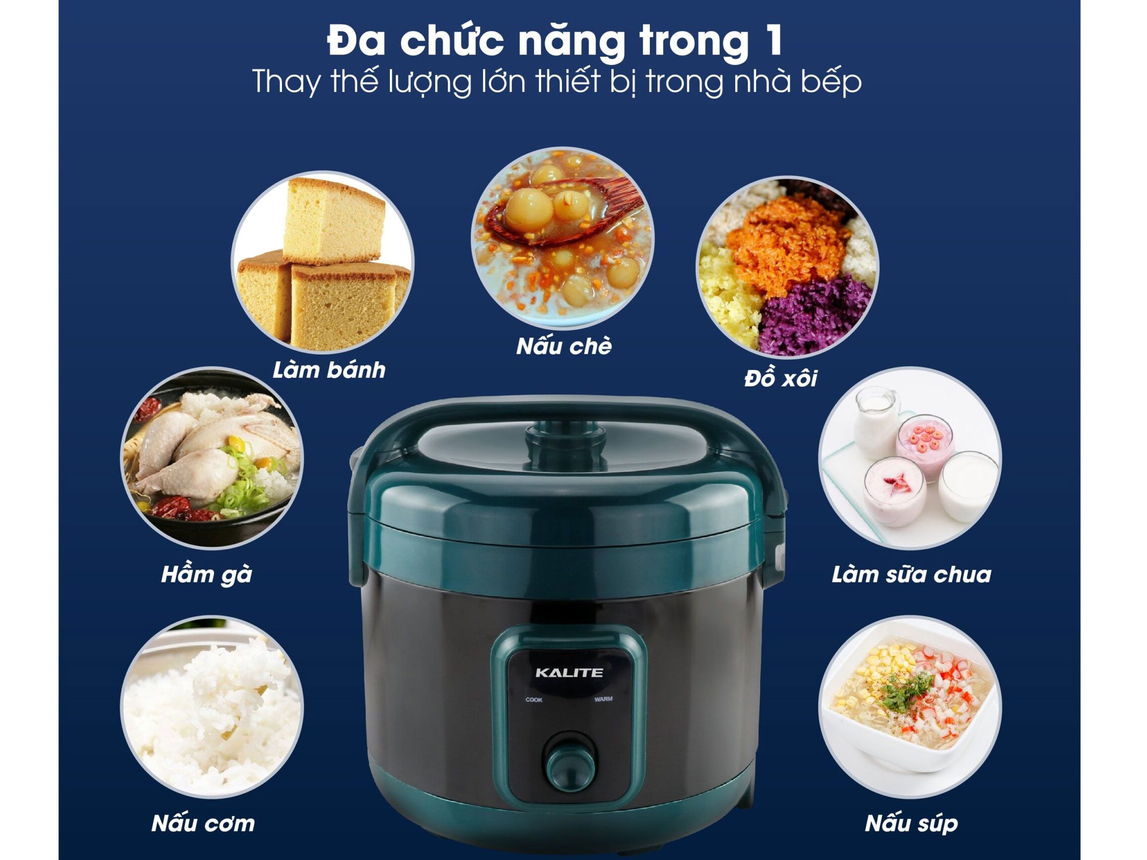 Nồi cơm điện nấu được nhiều món ăn ngon