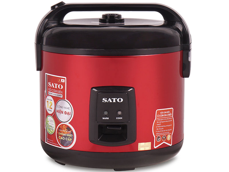 Nồi cơm điện nắp liền Sato 1.8 lít