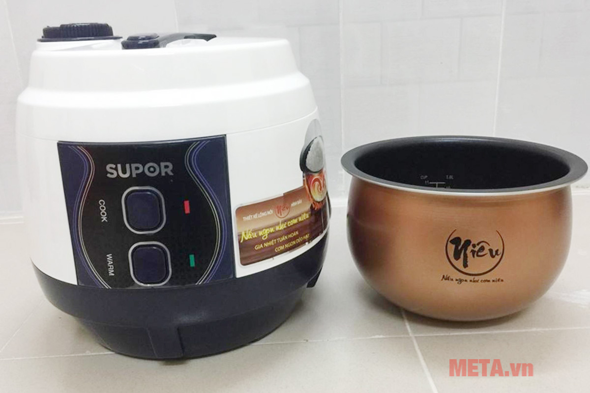 Hình ảnh chi tiết của nồi cơm điện niêu Supor 1,8 lít CFXB50YB13VN-50