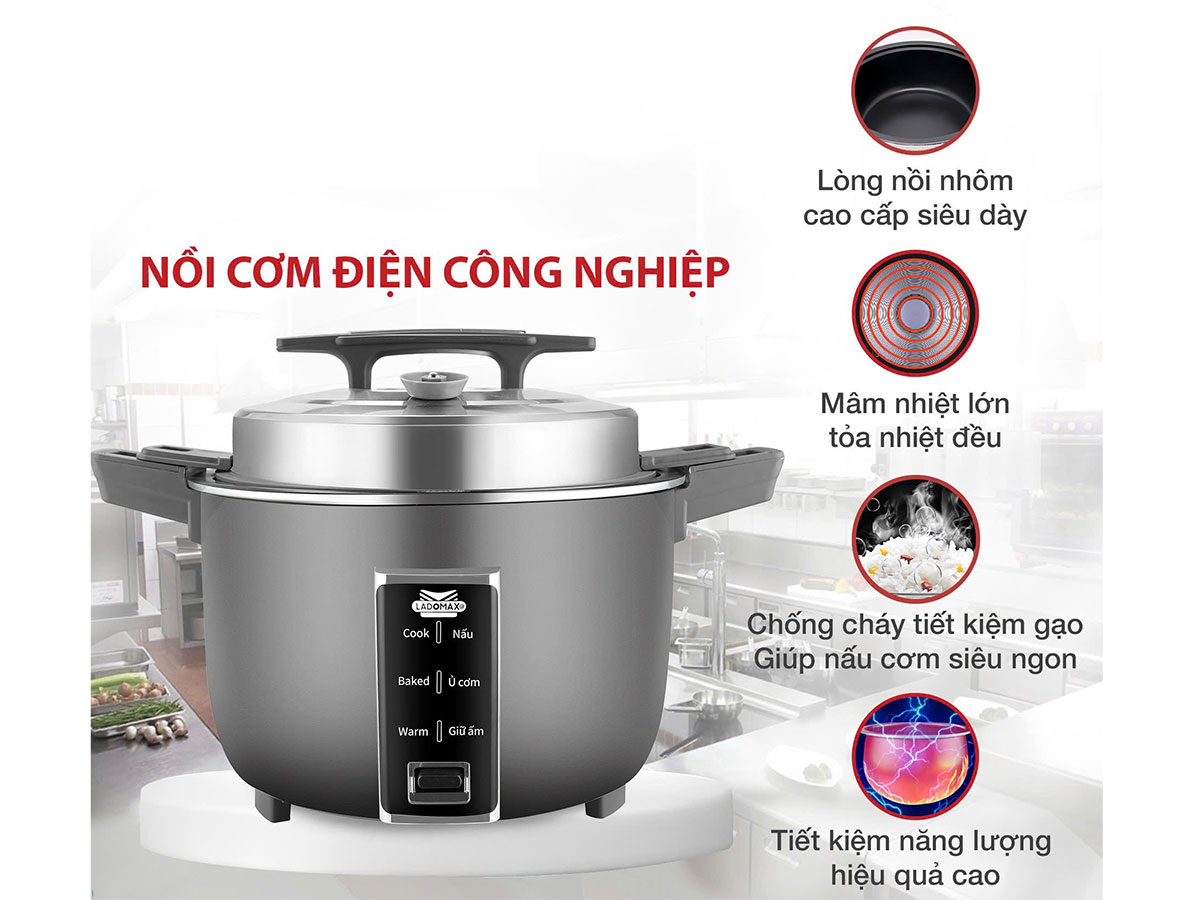 Nồi cơm điện công nghiệp Ladomax HA-7385