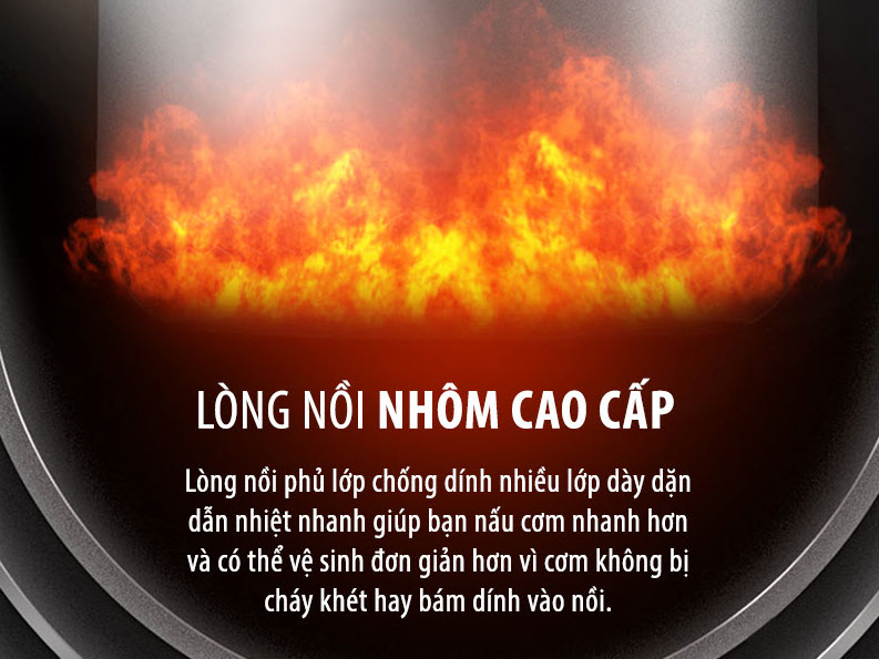 Benny BR-54SV có lòng nồi bằng nhôm