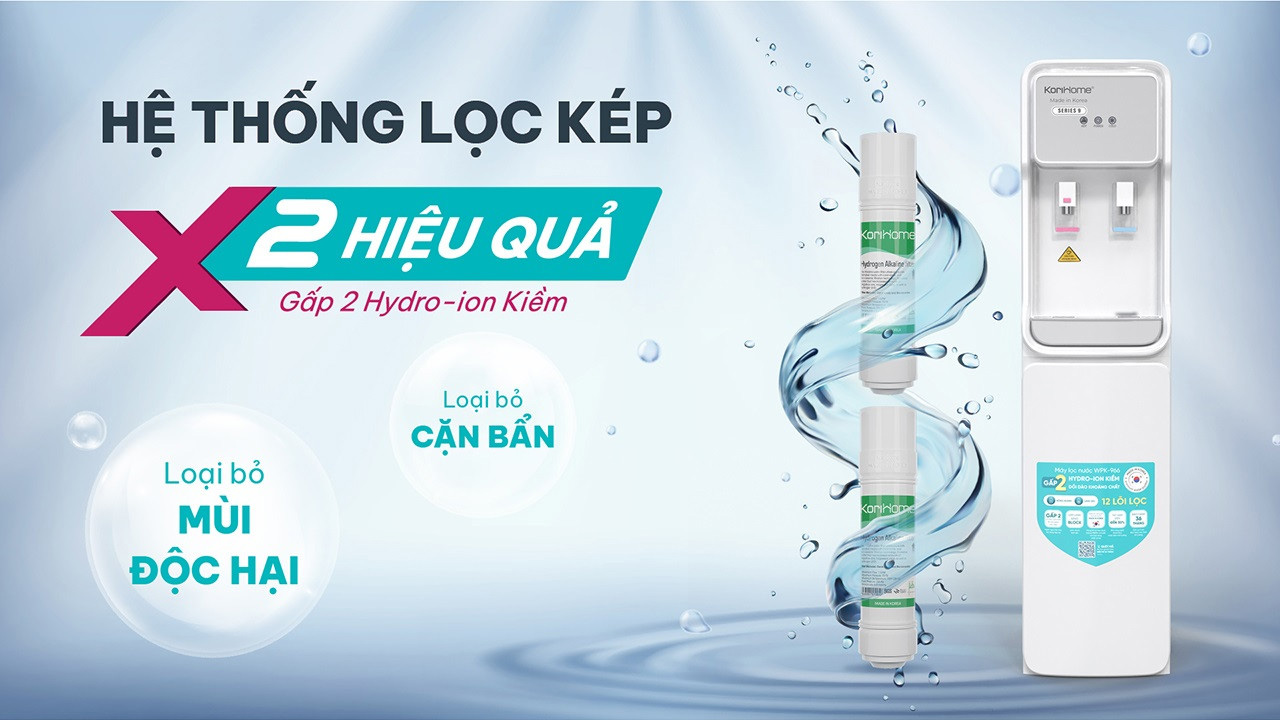 Hydrogen Alkaline – Tạo nguồn nước tốt cho sức khỏe toàn diện