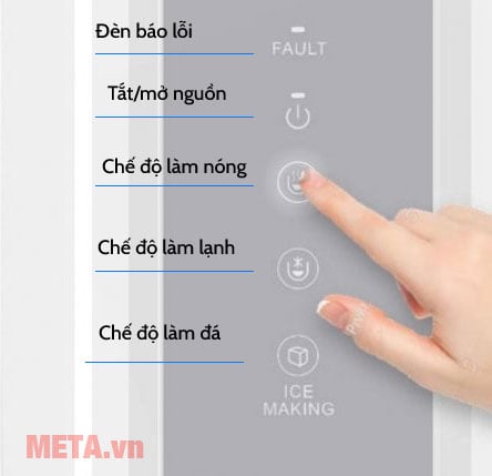 Bảng điều khiển của cây nước Kangaroo KG65A3