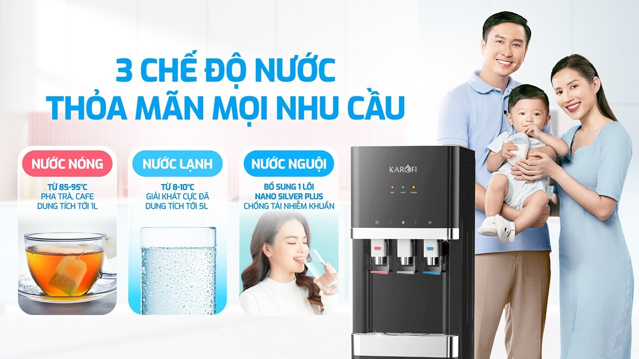 3 chế độ nước riêng biệt – Phù hợp mọi nhu cầu sử dụng
