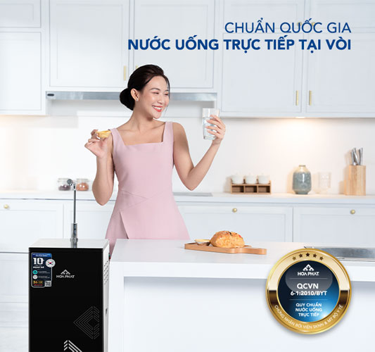 Hòa Phát HPR556 giúp tạo ra nguồn nước sạch, an toàn có thể uống trực tiếp