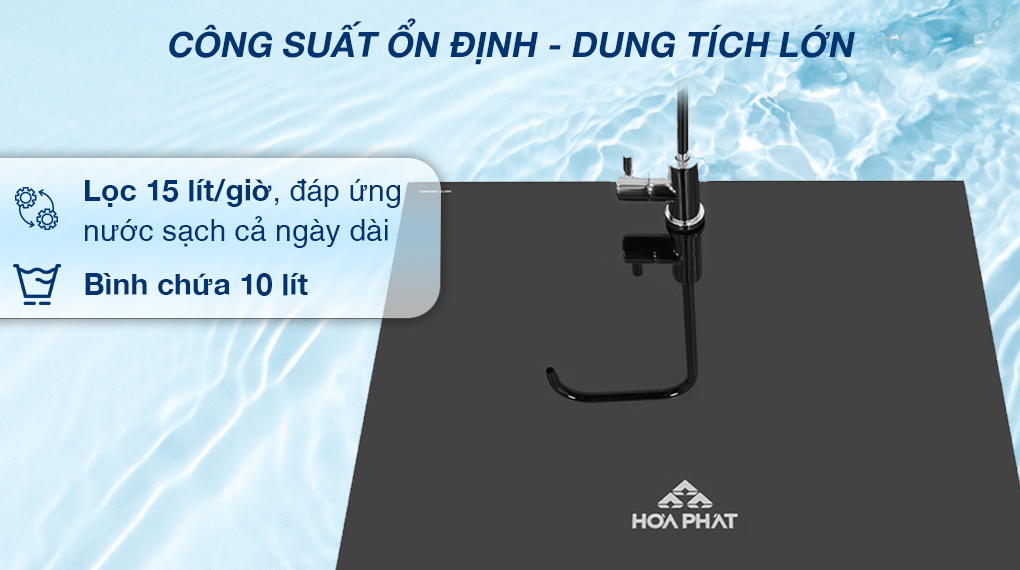 Máy lọc nước RO Hòa Phát giúp lọc nước nhanh