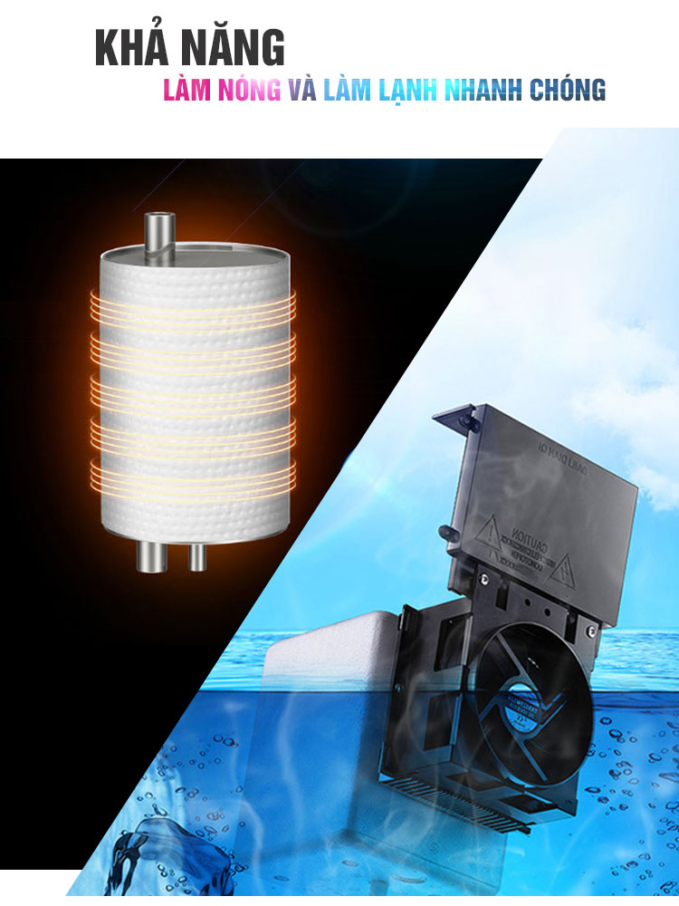 Cây nước nóng lạnh bằng Block