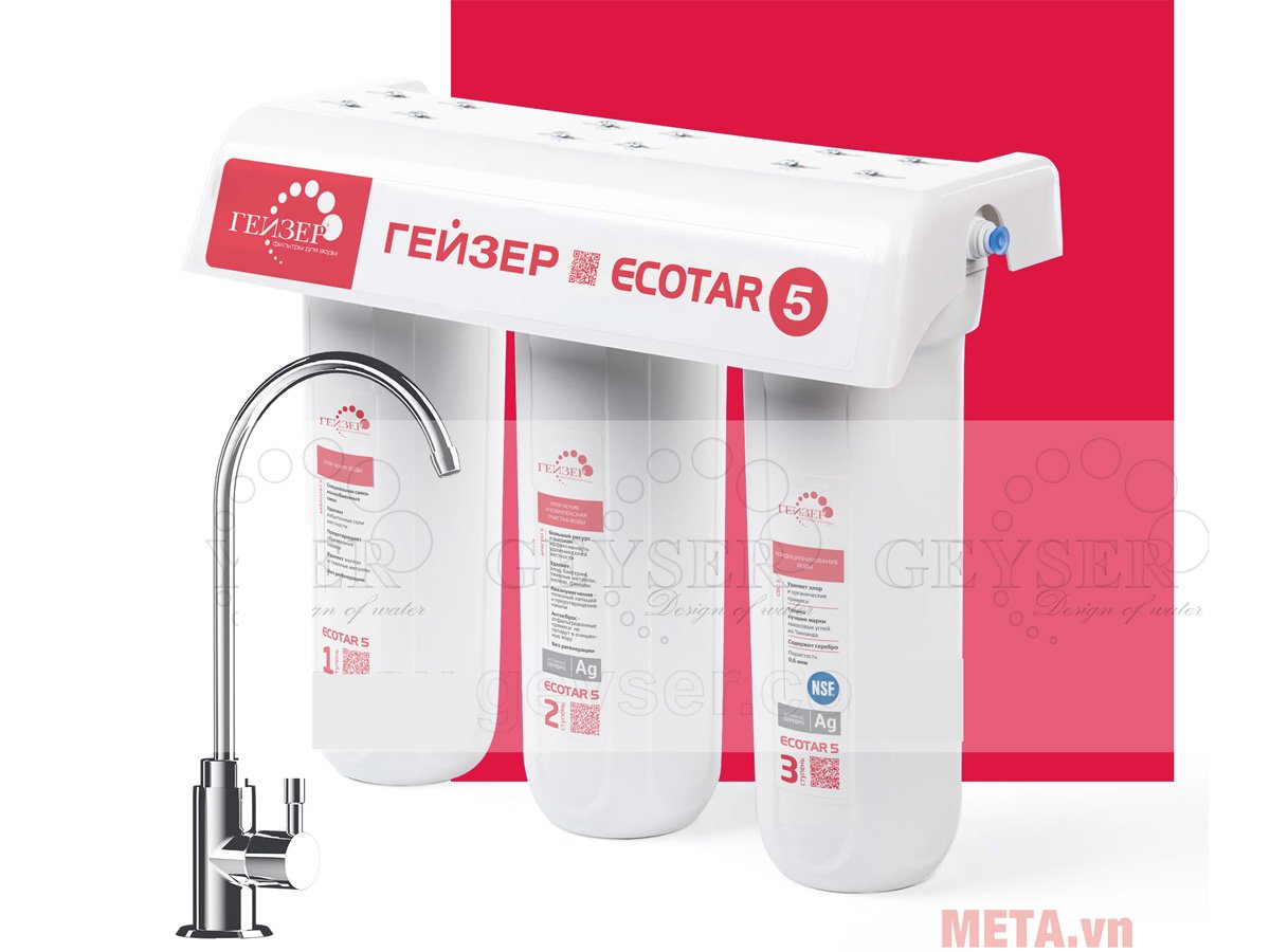 Máy lọc nước Geyser ECOTAR 5 có 3 lõi
