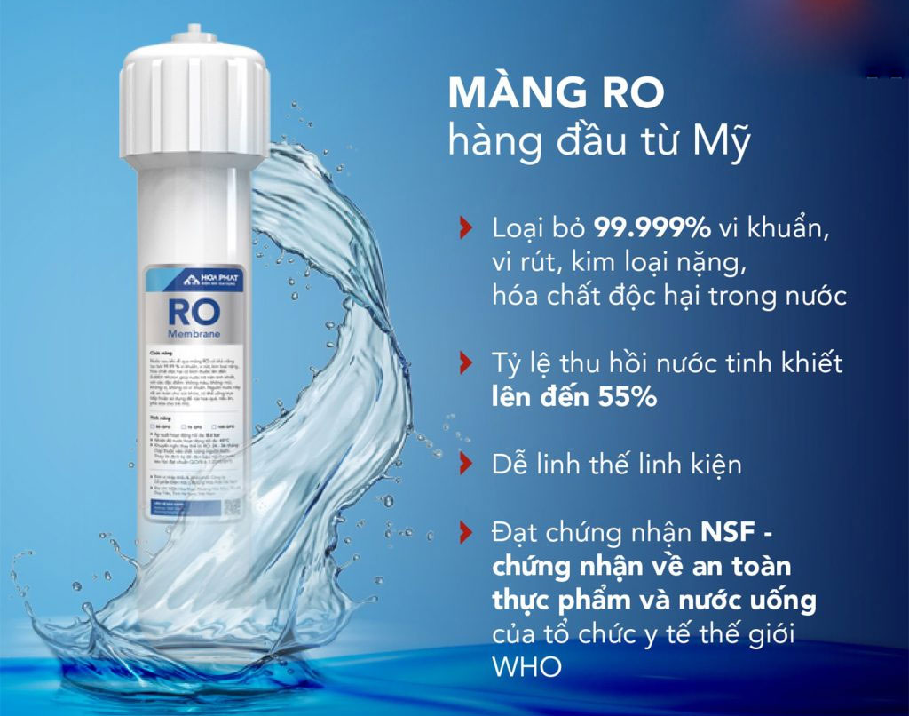 Máy lọc nước bằng công nghệ RO