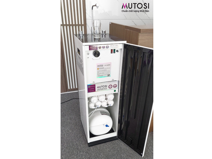 Máy lọc nước Mutosi MP-350D-GR được trang bị 8 cấp lọc mạnh mẽ