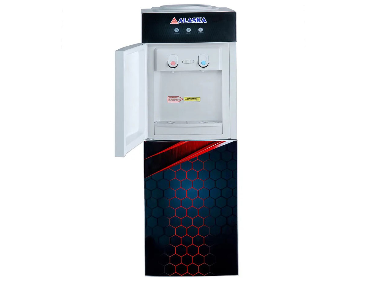 Cây nước nóng lạnh thiết kế vòi nước có cửa đóng mở