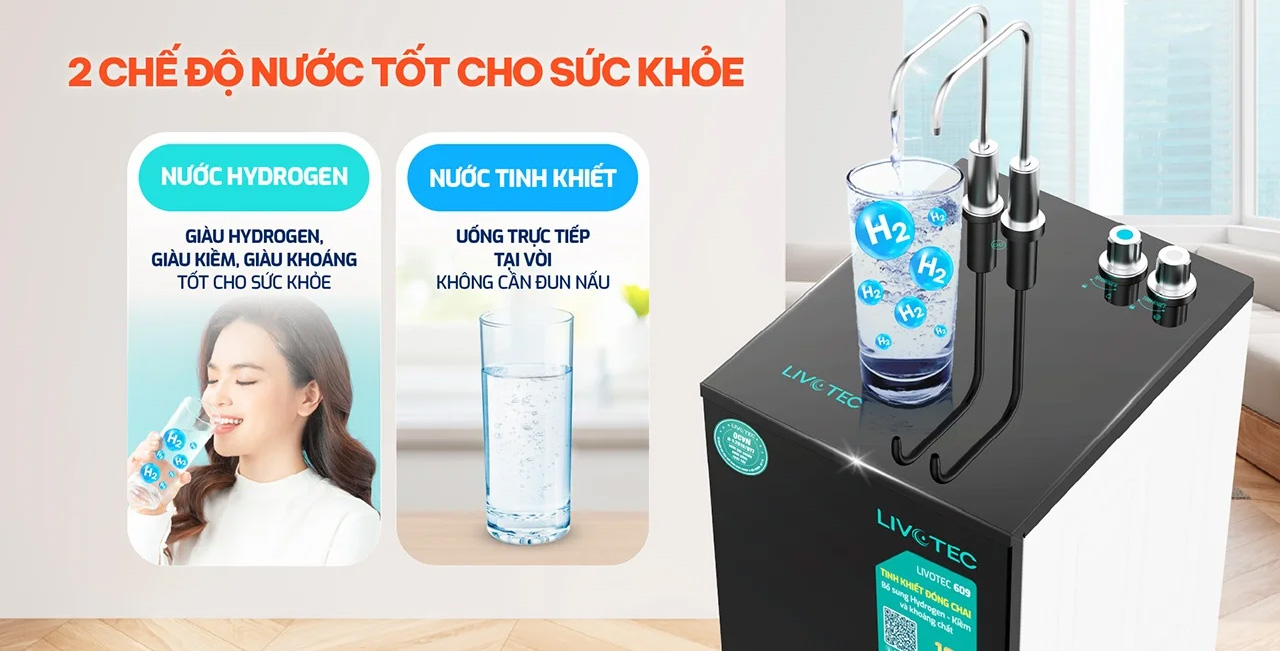 Hai chế độ nước tiện lợi cho mọi nhu cầu
