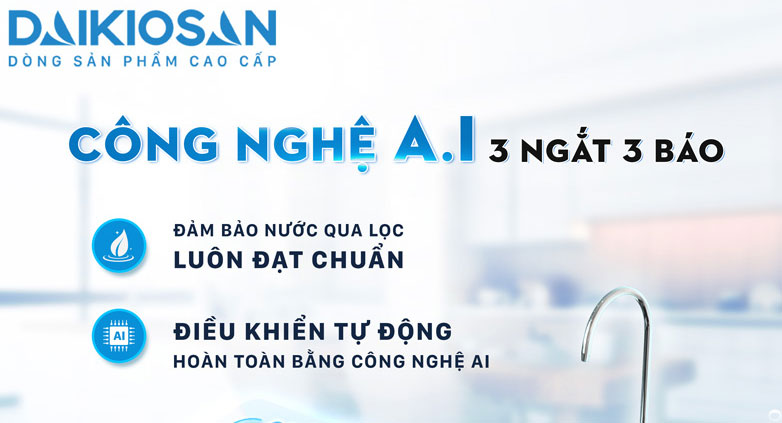 Máy lọc nước ứng dụng công nghệ AI