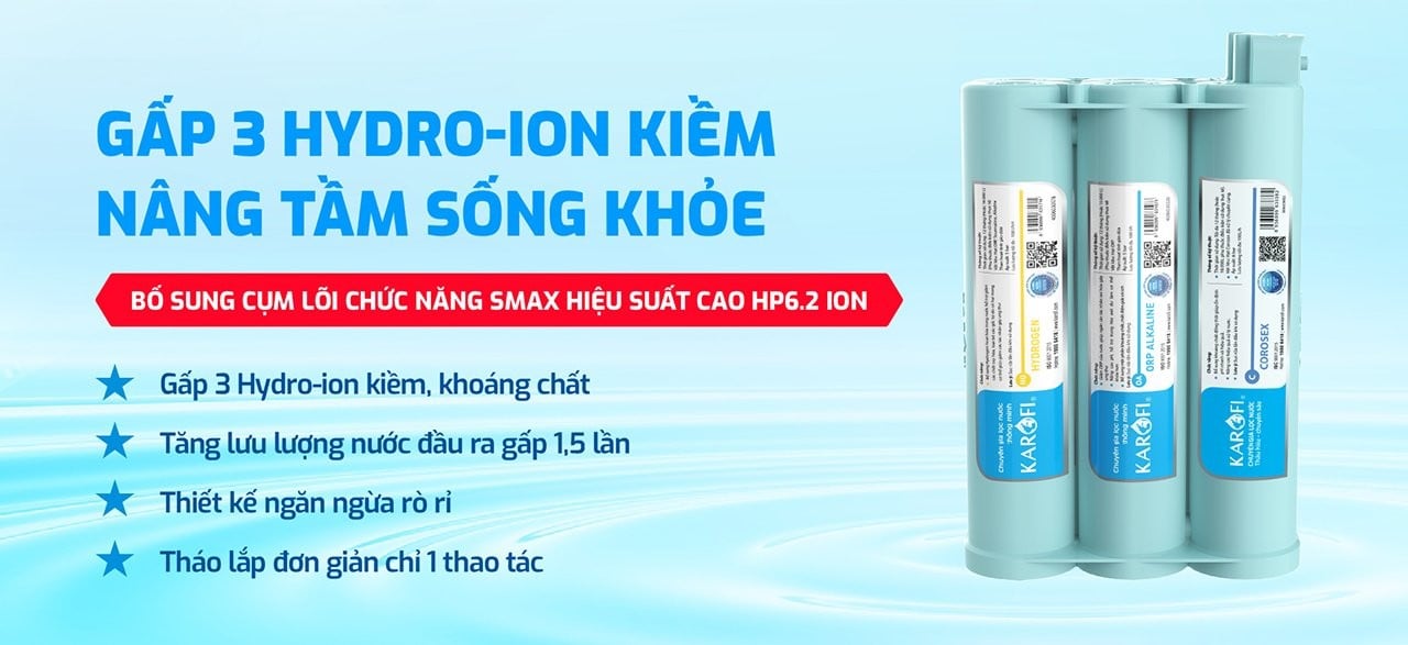Máy chuyển đổi nước ion kiềm có lõi Hydrogen Plus