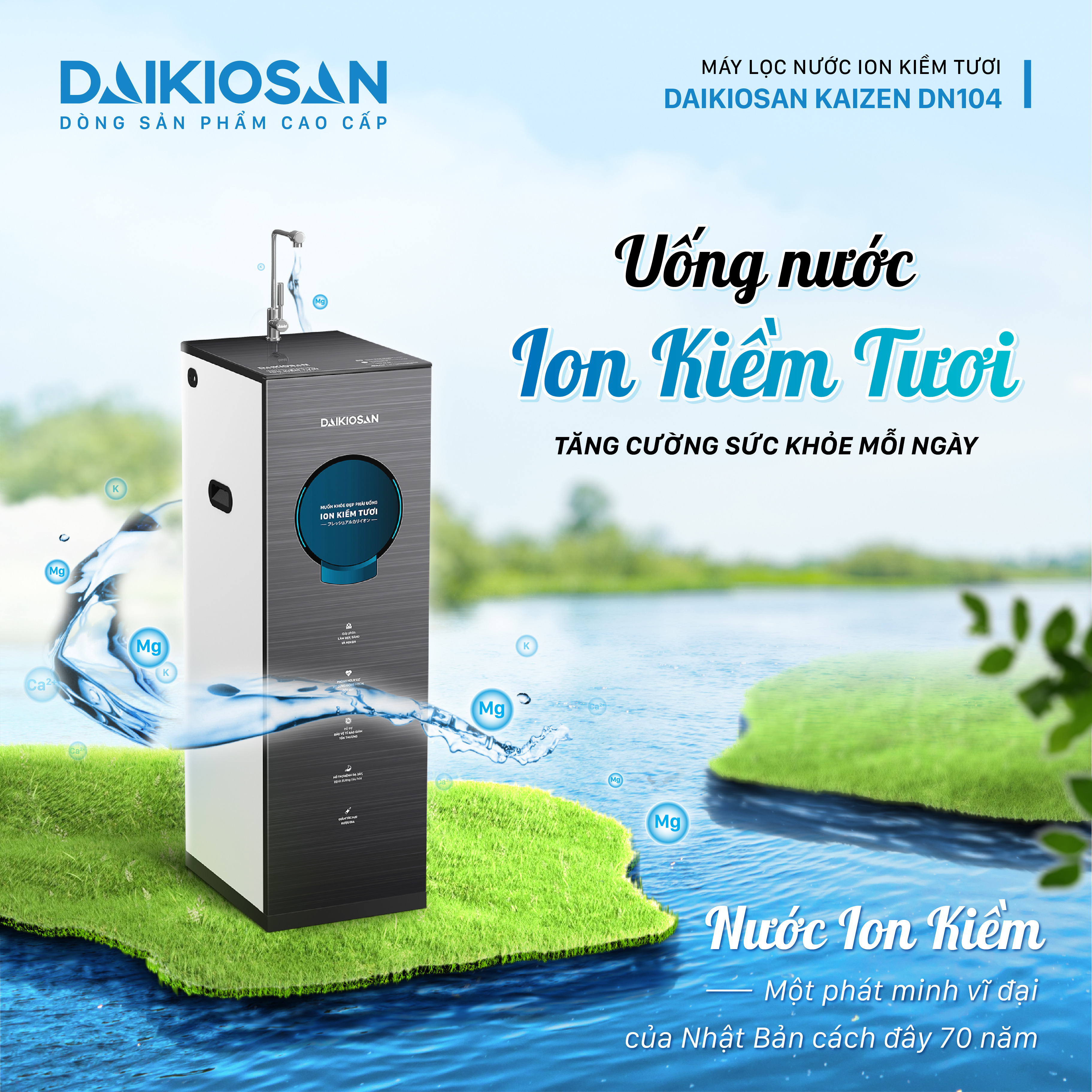 Chống oxy hóa mạnh mẽ với Hydrogen cao