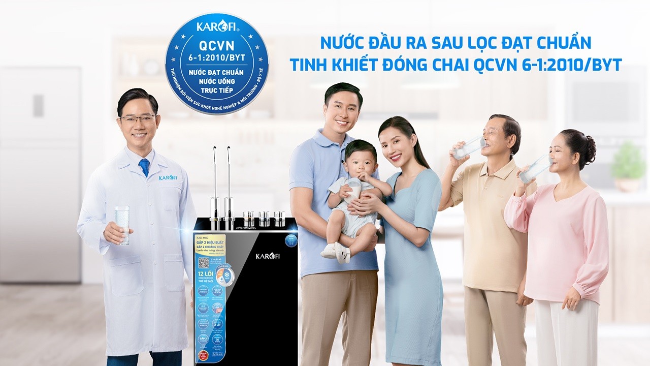 Máy lọc nước KAD-M82 cho nguồn nước sạch uống trực tiếp