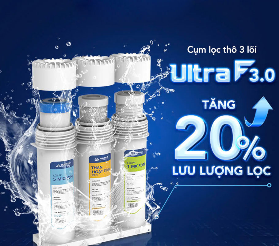 Máy lọc nước có 3 lõi chức năng