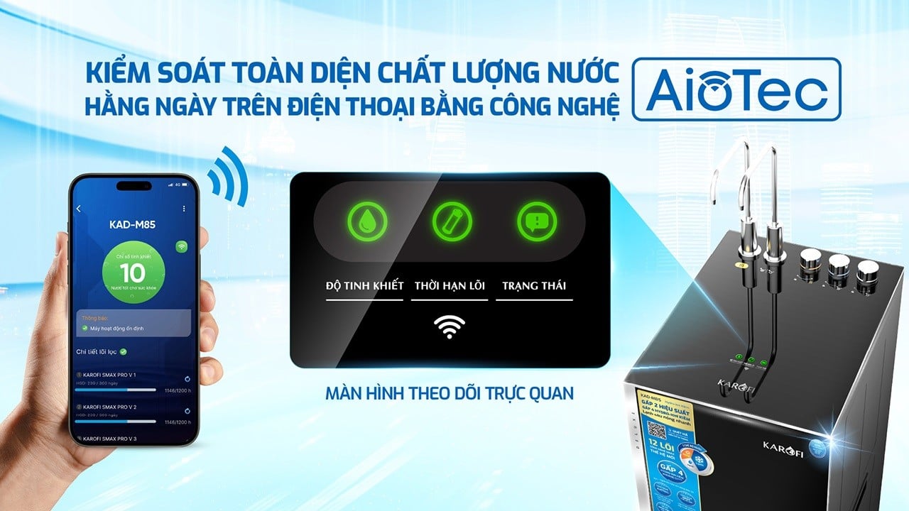 Theo dõi và kiểm soát chất lượng nước qua điện thoại nhờ ứng dụng