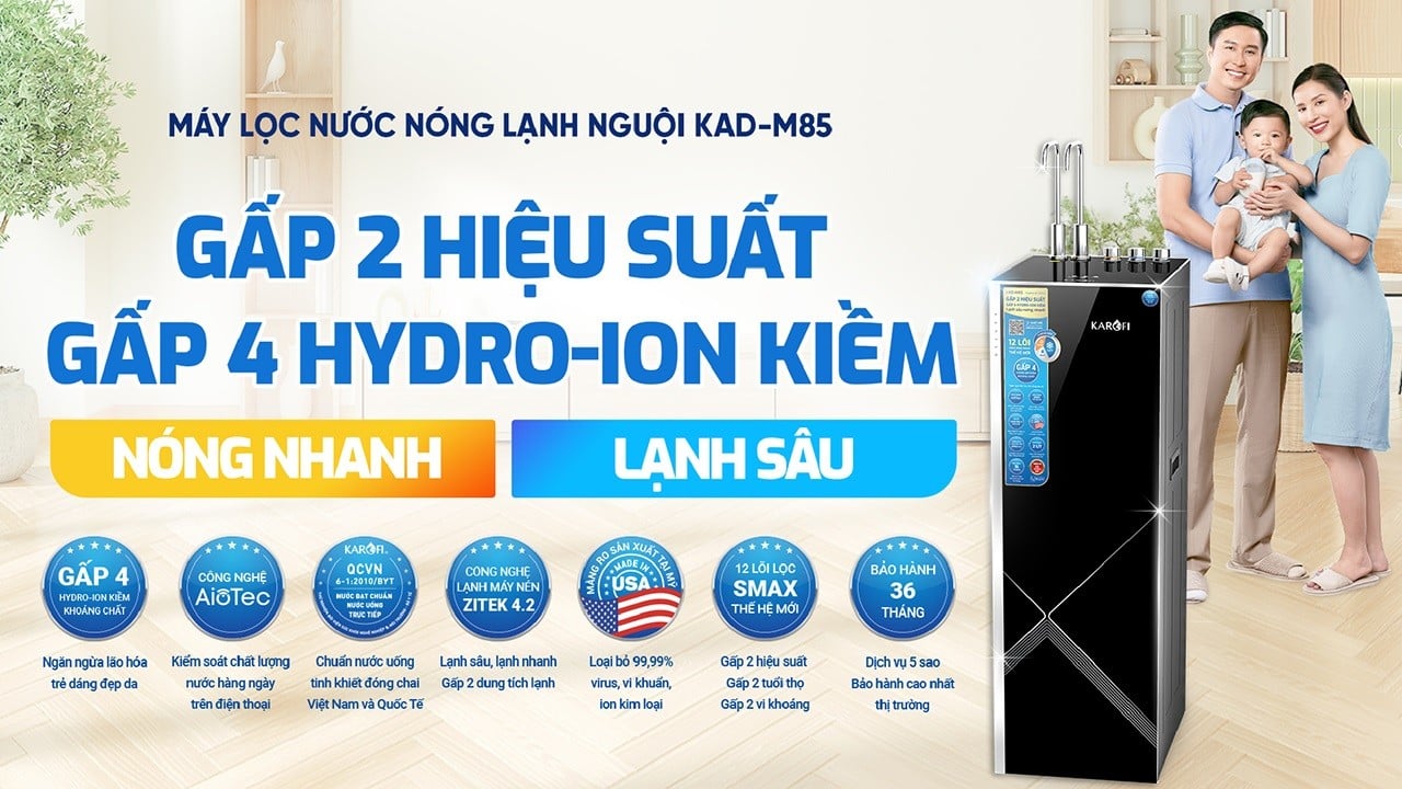 Máy tạo nước Hydro-ion tốt cho sức khỏe
