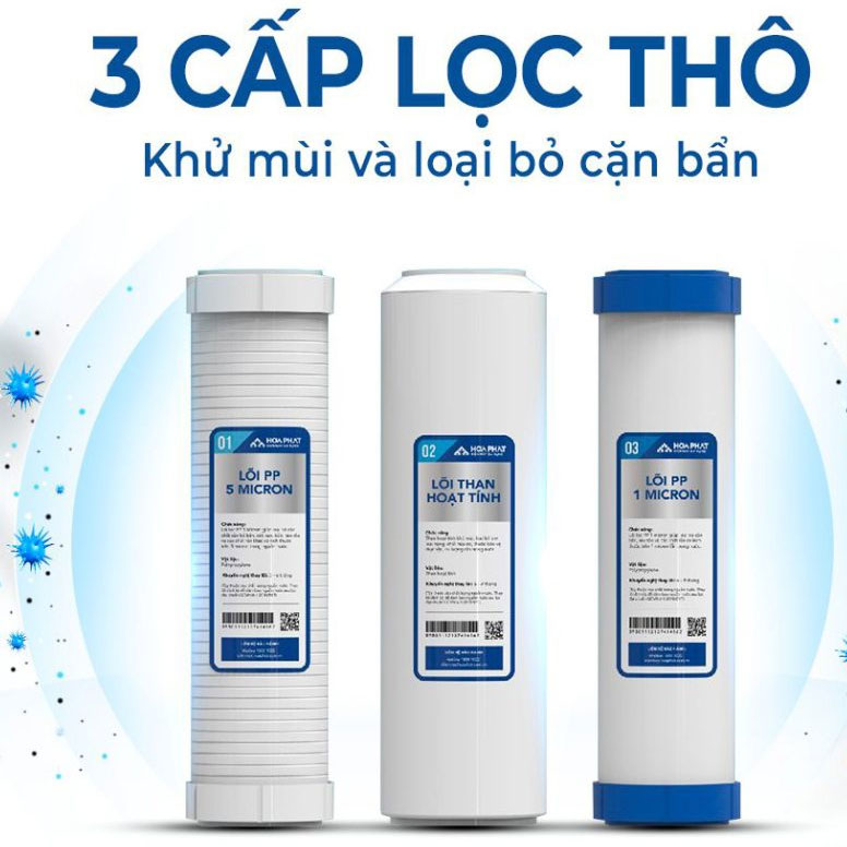 Hòa Phát HPR533 có 3 lõi lọc thô