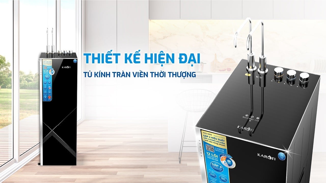 Máy lọc nước có tủ đứng sang trọng