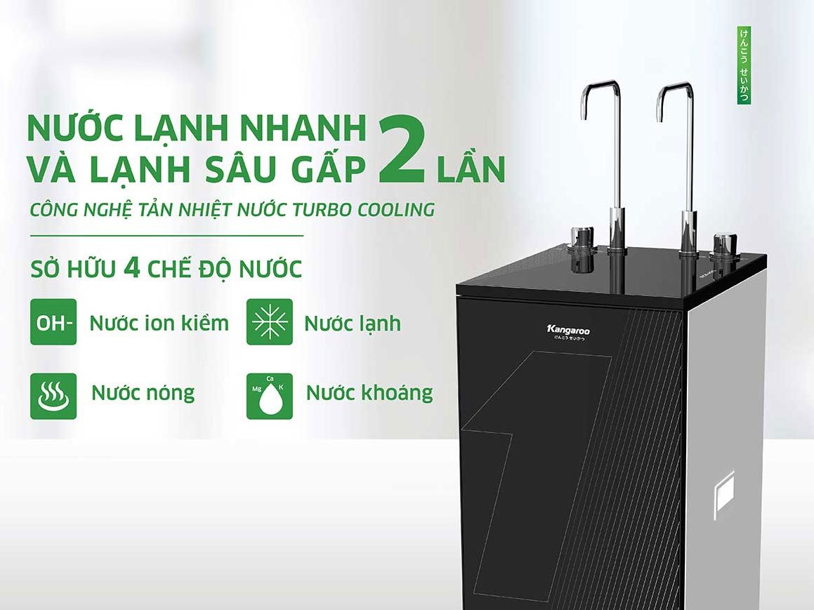 Máy lọc nước Kangaroo có 4 chế độ nước