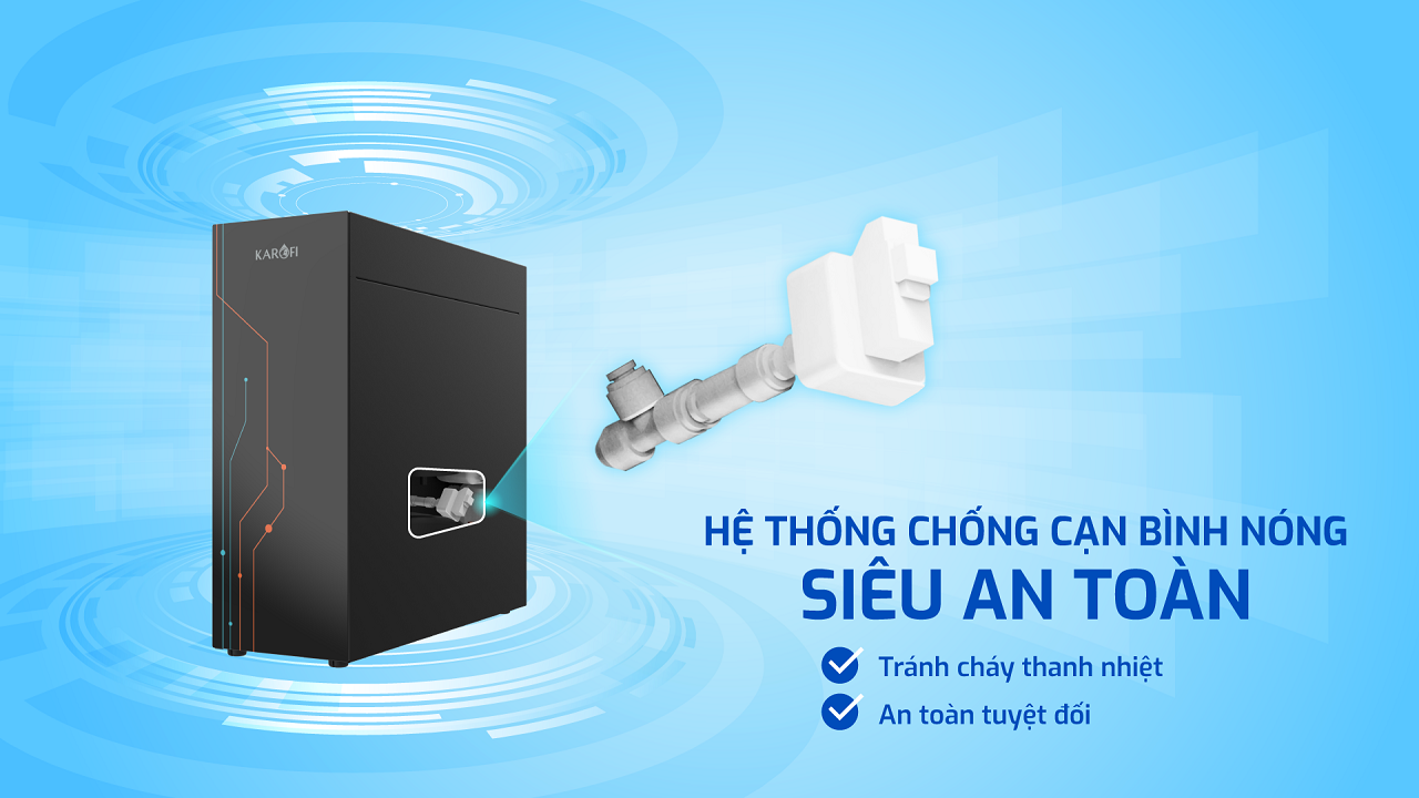 Karofi KAO-T90 chống cặn bình nóng