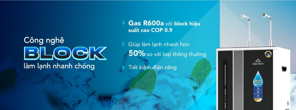 HWBR4B1021T làm lạnh nước bằng block
