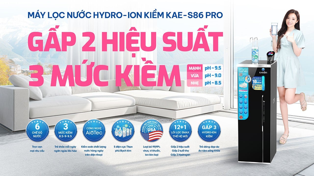 KAE-S86 PRO gấp đôi hiệu suất lọc
