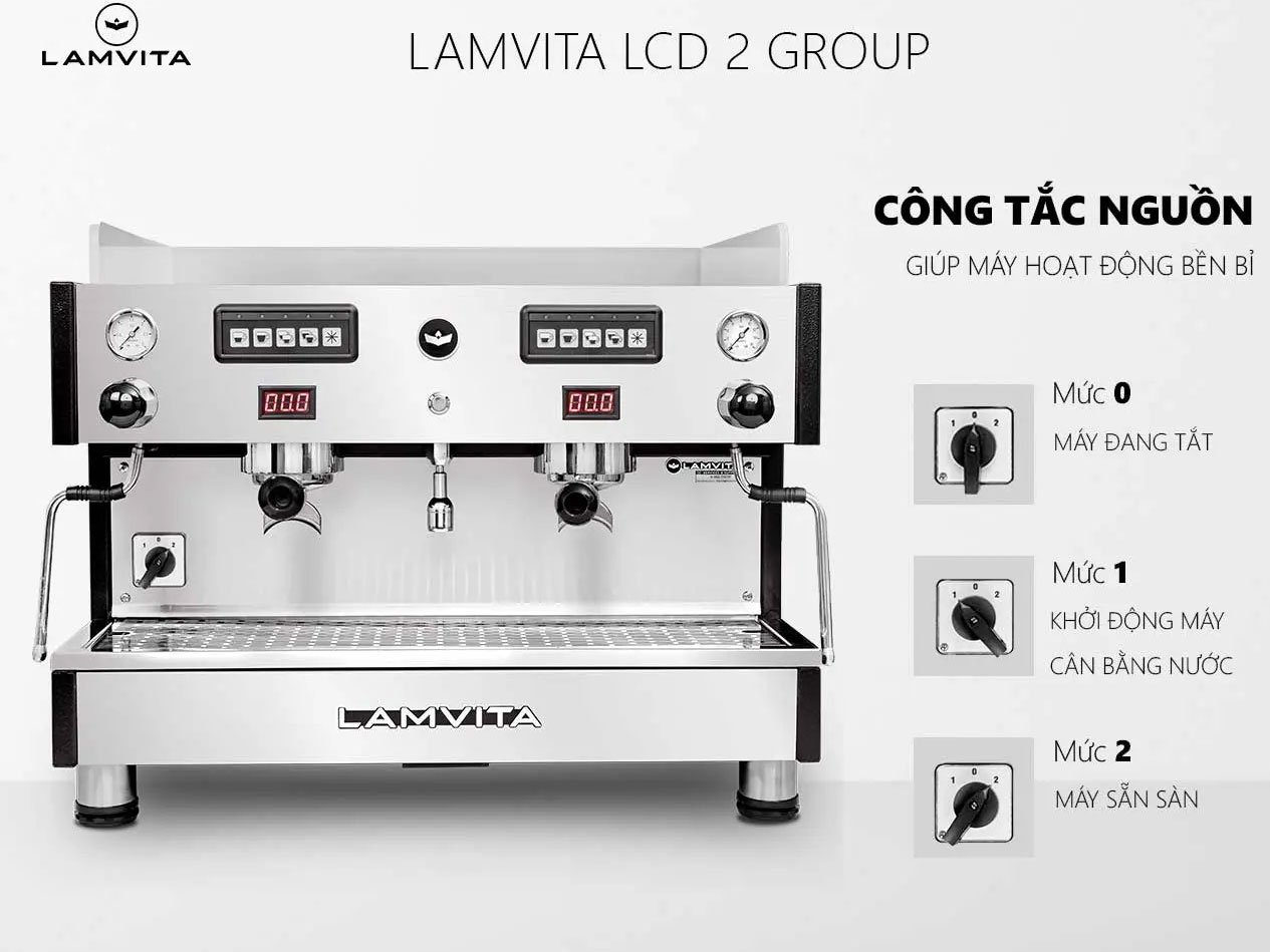 LCD 2 GR có nút vặn cơ dễ dùng