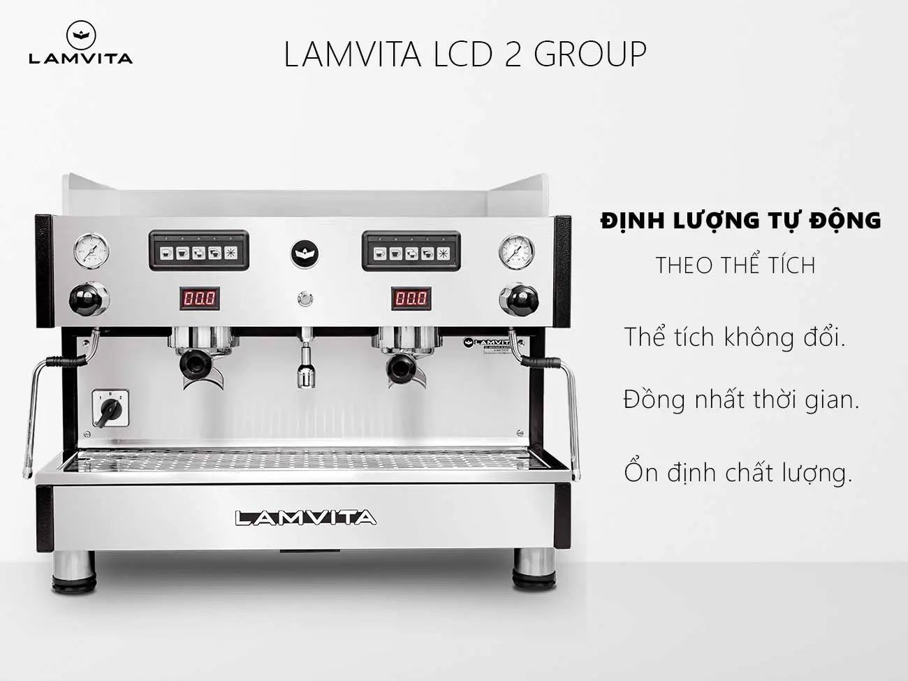 Máy pha cà phê Lamvita pha cà phê đồng đều